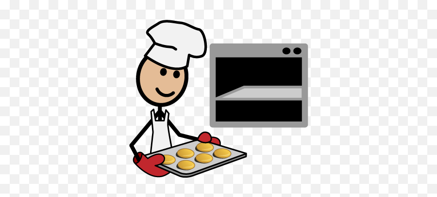 Put Cookies In Oven - Putting Into Oven Clipart Emoji,Oven Clipart