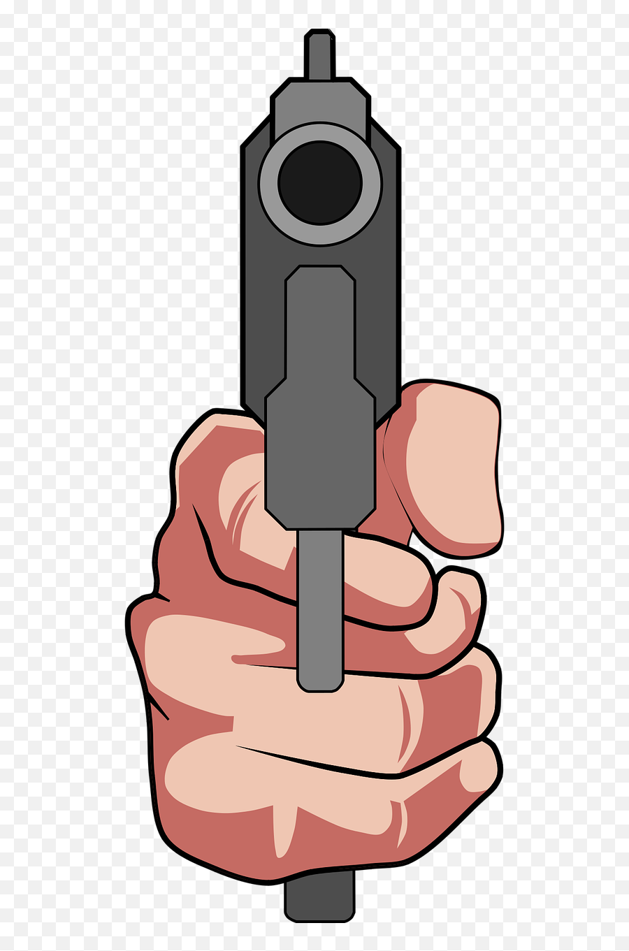 Hand Gun Pistol - Mão Com Arma Png Emoji,Gun Hand Png