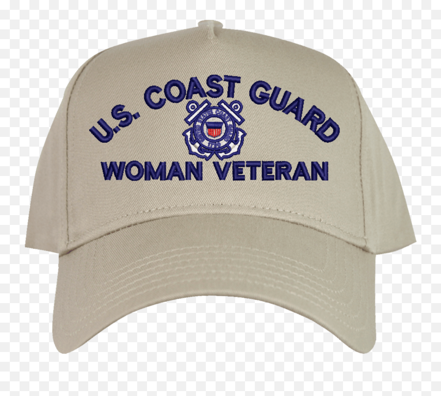 Us Coast Guard Woman Veteran Embroidered Cap - Us Coast Guard Women Veteran Emoji,Us Coast Guard Logo