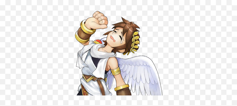 Sad Kid Icarus - Kid Icarus Uprising Pit Sad Emoji,Kid Icarus Logo