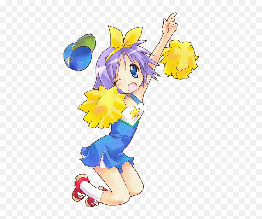 Lucky Star Tsukasa Cheerleader Clipart - For Cheerleading Emoji,Cheerleader Clipart