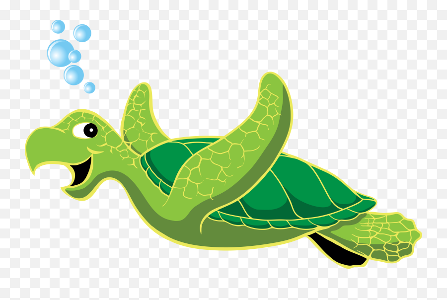 Leatherback Sea Turtle Clip Art 1 - Sea Turtle Cartoon Free Emoji,Sea Turtle Clipart