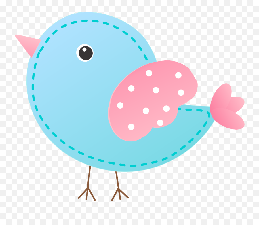 Cute Birds - Passarinho Azul Desenho Png Emoji,Singing Clipart