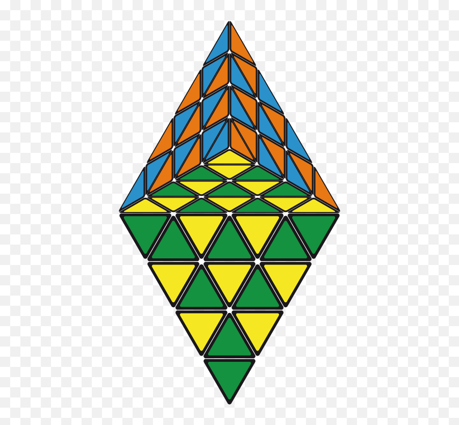 Pretty Patterns Master Pyraminx Hexagon Hexagons - Pyraminx Emoji,Hexagon Pattern Png