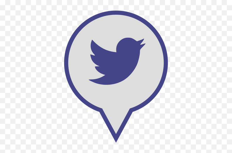 Twitter Social Media Pin Logo Free Icon Of Social Media Emoji,Twitter Logo Icon