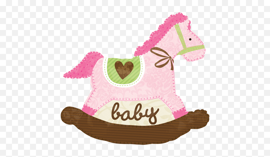 29 Baby Pink Rocking Horse Supershape Foil Balloon Emoji,Rocking Horse Clipart