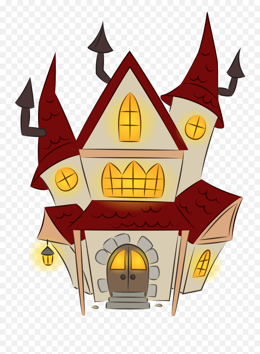 Haunted House Clipart Free Download Transparent Png - Decorative Emoji,Haunted House Clipart
