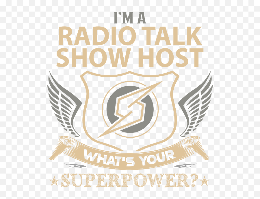 Radio Talk Show Host T Shirt - What Is Your Superpower Job Emoji,Talk Show Logo