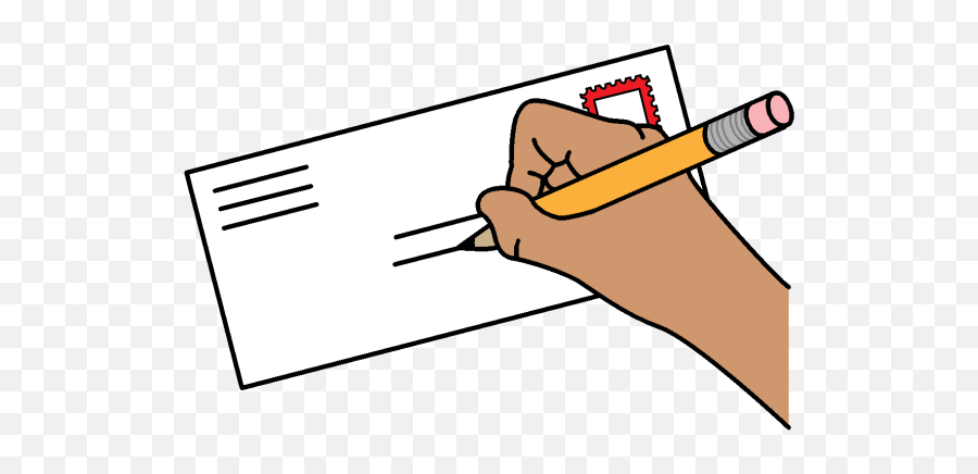 Someone Writing On An Envelope Clipart - Full Size Clipart Writing On Envelope Clipart Emoji,Writing Clipart