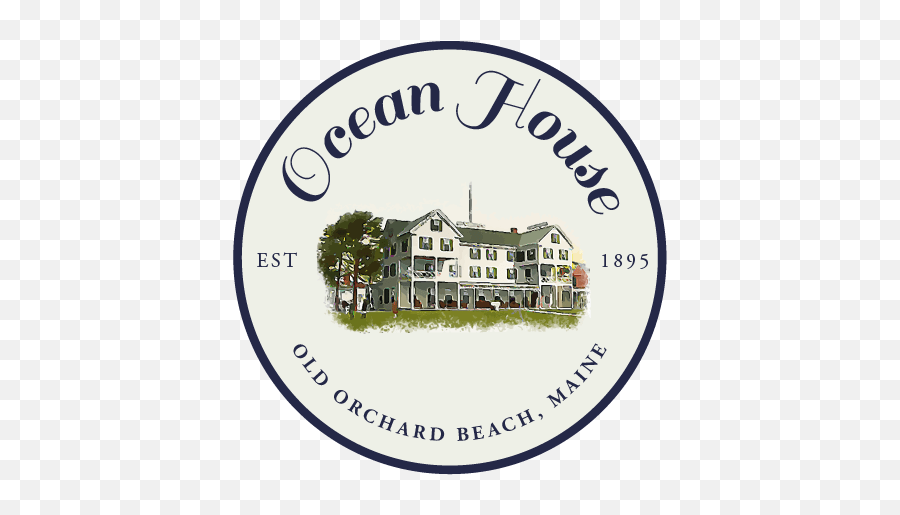 Ocean House Logo Circle - The Ocean House Hotel And Motel Emoji,Maine Logo