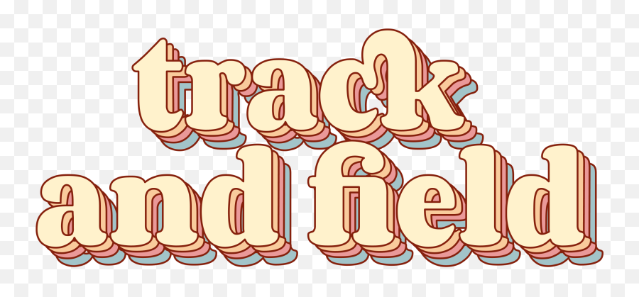 Track And Field Word Art Sticker By Arexus Track And Field Emoji,Track And Field Png