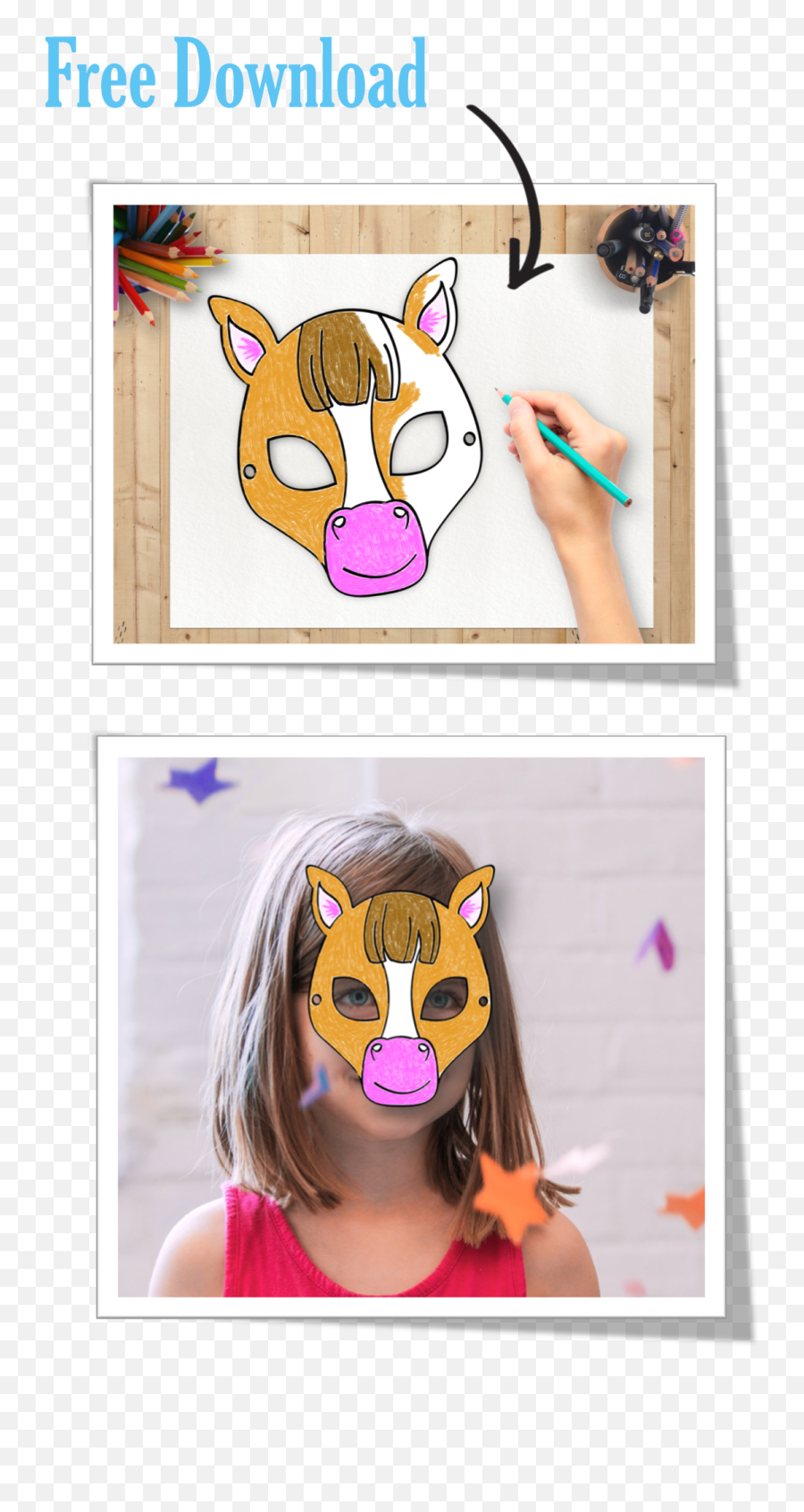 Free Horse Mask Coloring Activity For Your Kids Try Out Emoji,Horse Mask Png