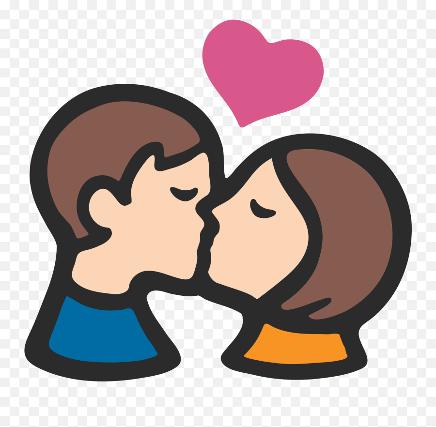 Download Couple Emoji Transparent - Whatsapp Lips Kiss Emoji,Transparent Emojis