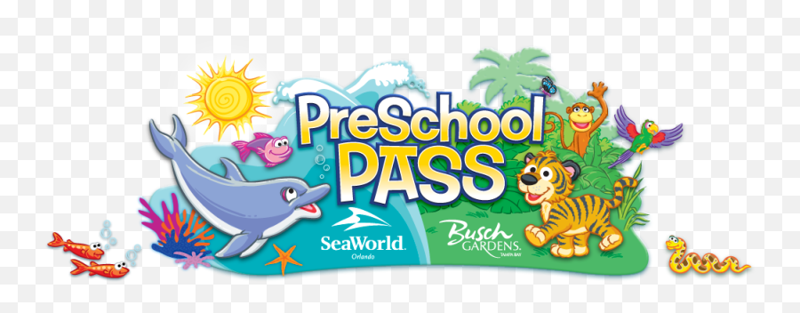 Preschool Pass Free Admission For - Happy Emoji,Seaworld Logo