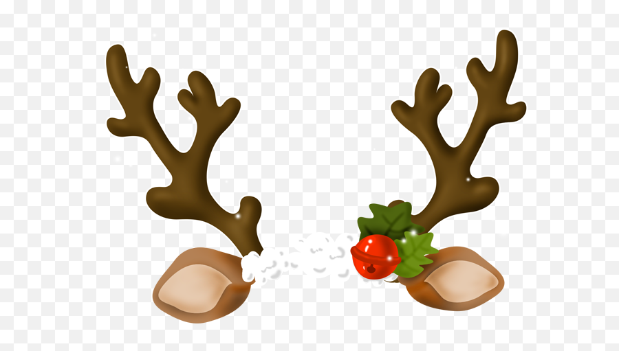 Reindeer Antler Horn - Transparent Reindeer Ears Png Emoji,Reindeer Png