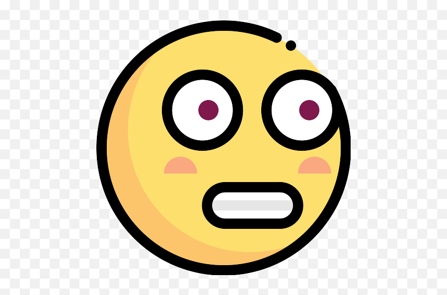 Shocked Emoji Vector Svg Icon - Dot,Shocked Emoji Png