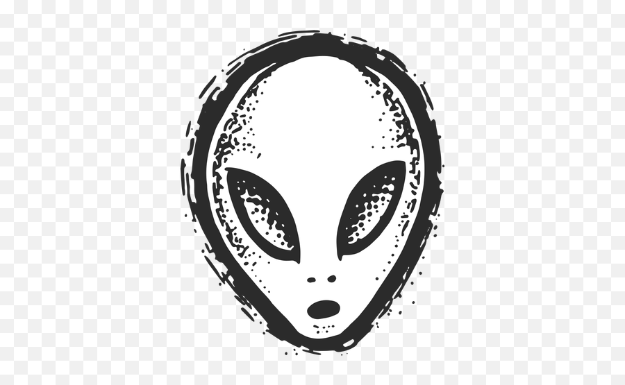 Alien Face Vintage Tattoo - Transparent Face Tattoo Png Emoji,Tattoo Transparent