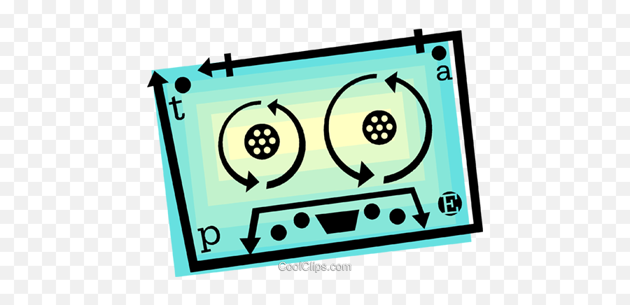 Cassette Tape Royalty Free Vector Clip - Dot Emoji,Cassette Tape Clipart