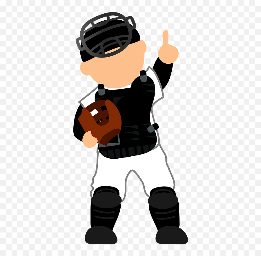 Baseball Catcher Clipart Free Download Transparent Png - Transparent Baseball Catcher Clipart Emoji,Baseball Player Clipart