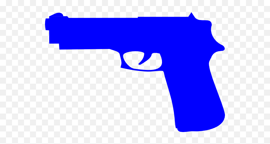 Pistol Clipart Blue Gun Pistol Blue Gun Transparent Free - Blue Gun Clipart Emoji,Gun Clipart