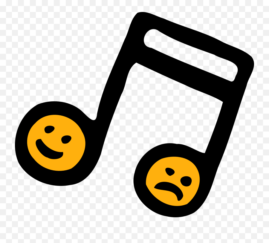 Emoticon Smiley Yellow Png Clipart - Music Note Cartoon Png Emoji,Quarter Note Png