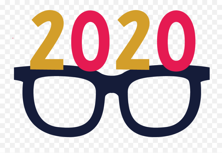 New Years Glasses - 2020 Year Years Glasses Emoji,Glasses Png Transparent