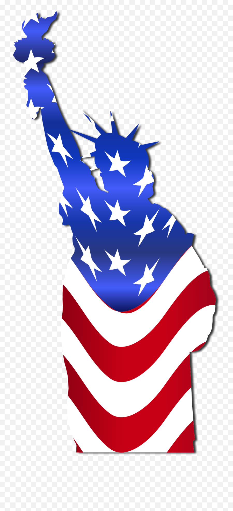 Us Statue Of Liberty Icon Png - Statue Of Liberty Silhouette Red White And Blue Statue Of Liberty Png Emoji,U.s.flag Clipart