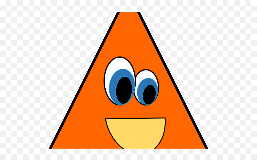 Triangle Eye Png - Cartoon Triangle Clip Art Emoji,Shapes Clipart