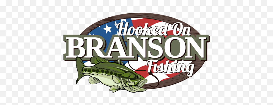Hooked On Branson Fishing Emoji,Fishing Logo