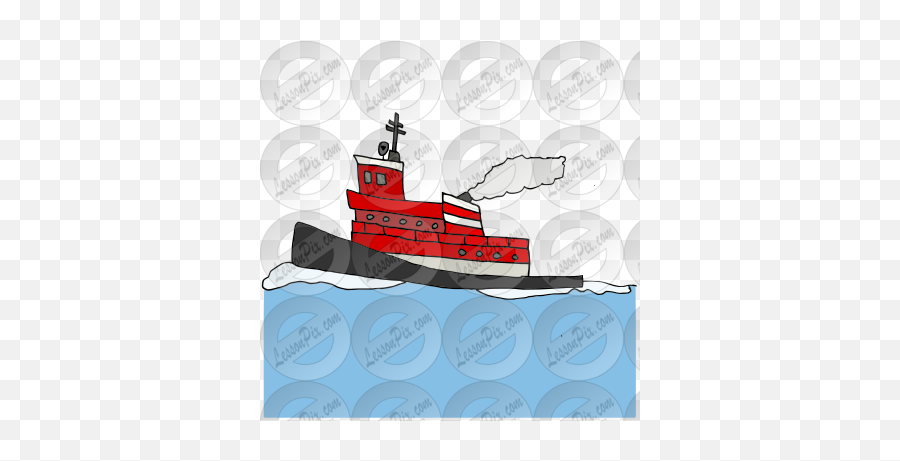 Tugboat Picture For Classroom Therapy Use - Great Tugboat Emoji,Tug Clipart