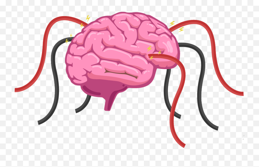 The Human Brain Is A Hive Of Electrical Activity With Emoji,Brain Outline Clipart