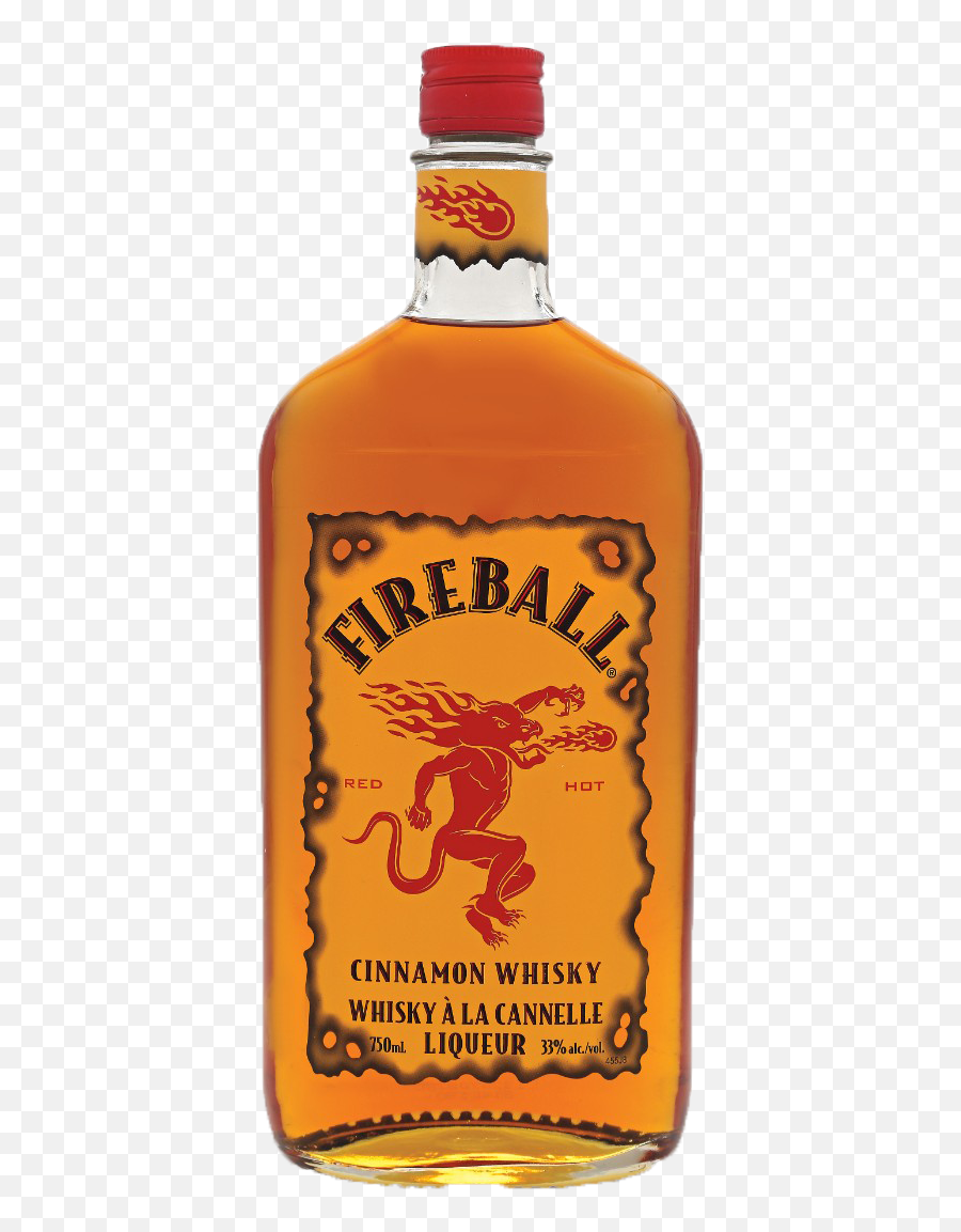 Download Hd Fireball - 750 Fireball Cinnamon Whiskey 1l Emoji,Fireball Logo Png