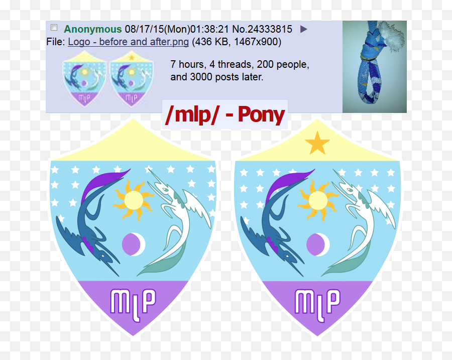 7 - Mlp 4chan Cup Scarf Emoji,4chan Logo