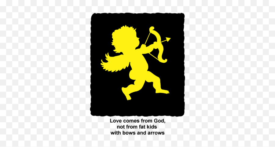 Image Cupid Silhouette Christartcom - Cupid Emoji,Cupid Clipart