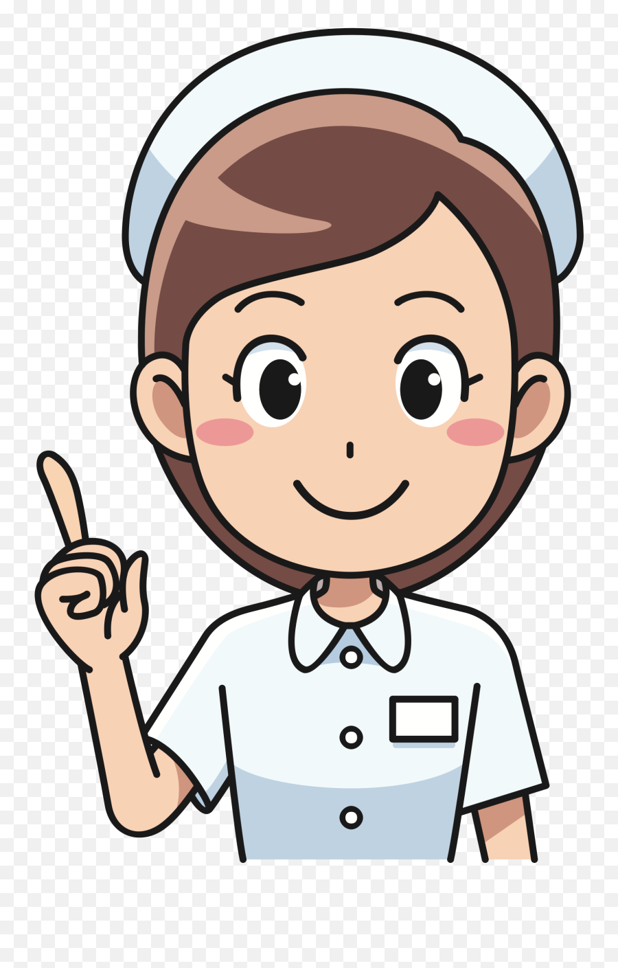 Face Clipart Nurse Face Nurse - Transparent Nurse Cartoon Png Emoji,Nurse Clipart