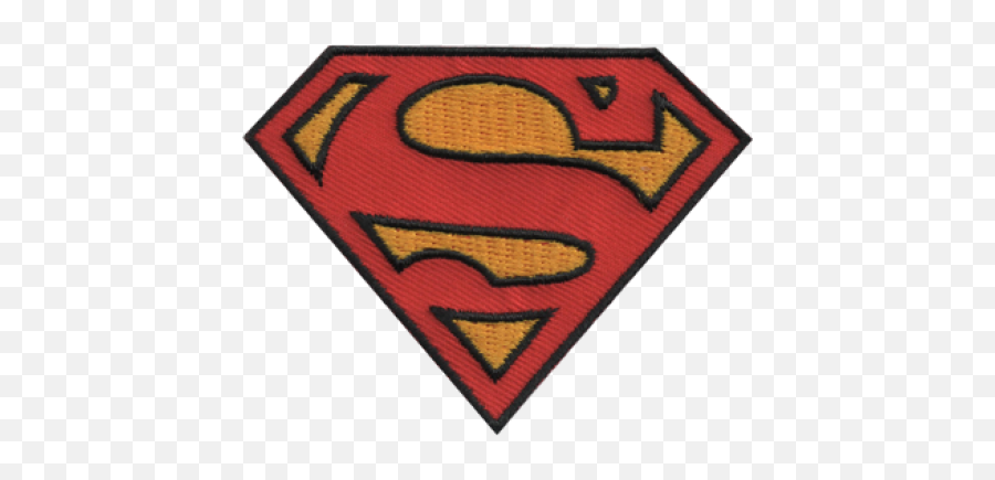 Embroidered Patch Superman Logo - Superman Logo Emoji,Super Man Logo