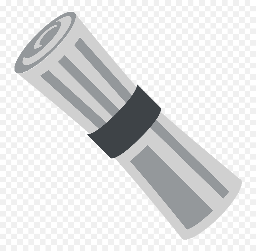Rolled - Up Newspaper Emoji Clipart Free Download Transparent Cylinder,Newspaper Png