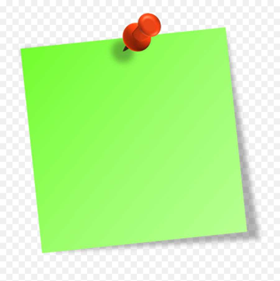Sticky Notes Green Png Transparent - Dot Emoji,Note Clipart