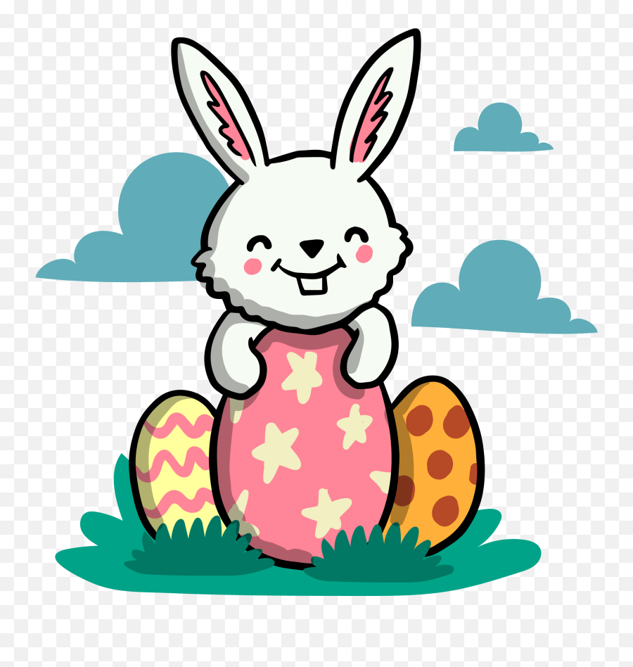 Cute Bunny Png Download - Transparent Cute Easter Bunny Emoji,Easter Bunny Png
