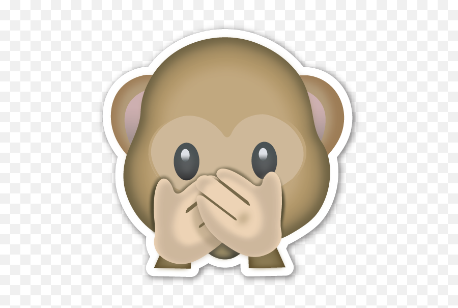 Monkey Hidden Face Emoji Transparent - 3 Monkey Emoji,Facepalm Emoji Png