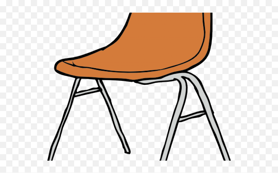 Download Hd Chair Clipart Seating - Orange Chair Clipart Png Chair Clip Art Emoji,Chair Clipart