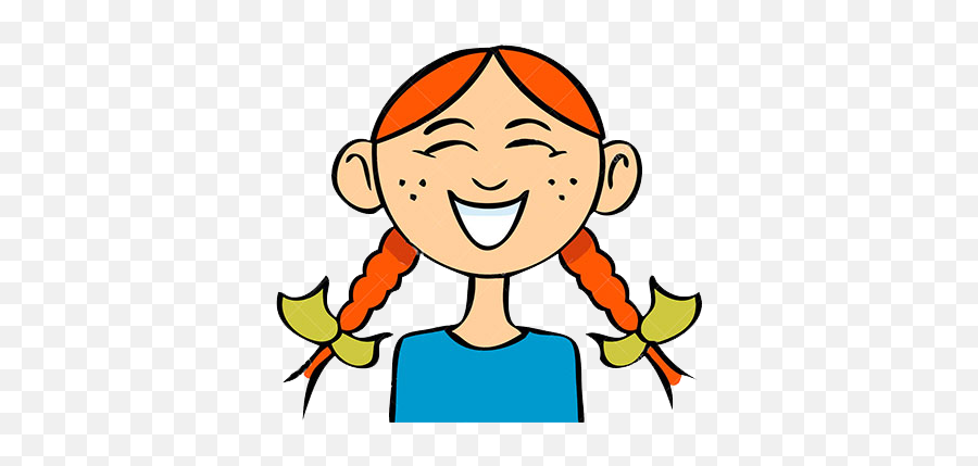 Funny Laughing Girl - Transparent Girl Face Clipart Emoji,Laughing Png
