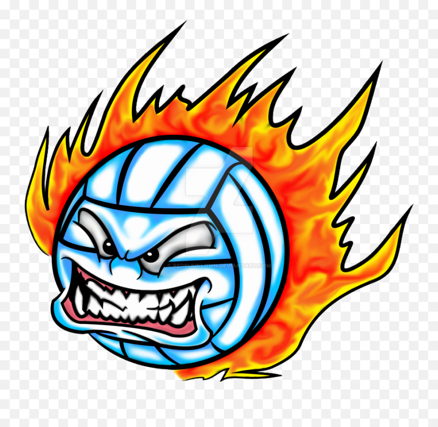 Fire Flames Png - Volleyball With Flames Png Volleyball Flaming Volleyball Clipart Free Emoji,Clipart Volleyballs