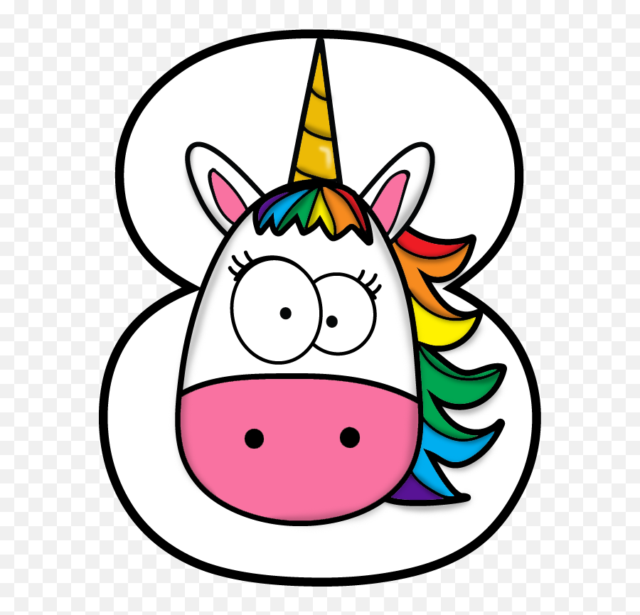 Unicorn Number Drawing Birthday Party - Draw Number 3 Birthday Emoji,Unicorn Face Clipart