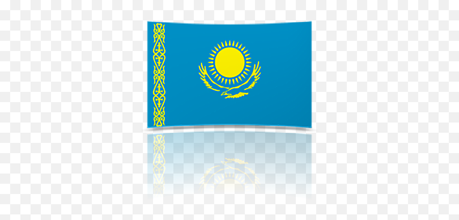 Kazakhstan 4 X 6 Mini Flag - Bandera De Kazajistán Emoji,U.s.flags Clipart
