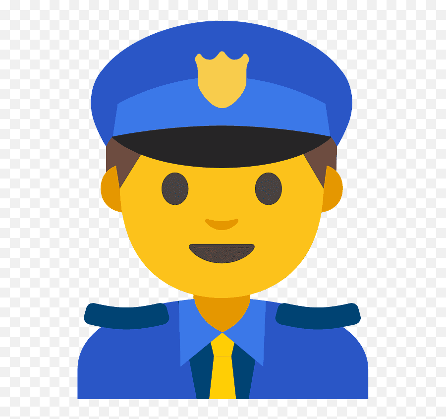 Man Police Officer Emoji Clipart Free Download Transparent - Android Nougat Emojis,Cop Hat Png