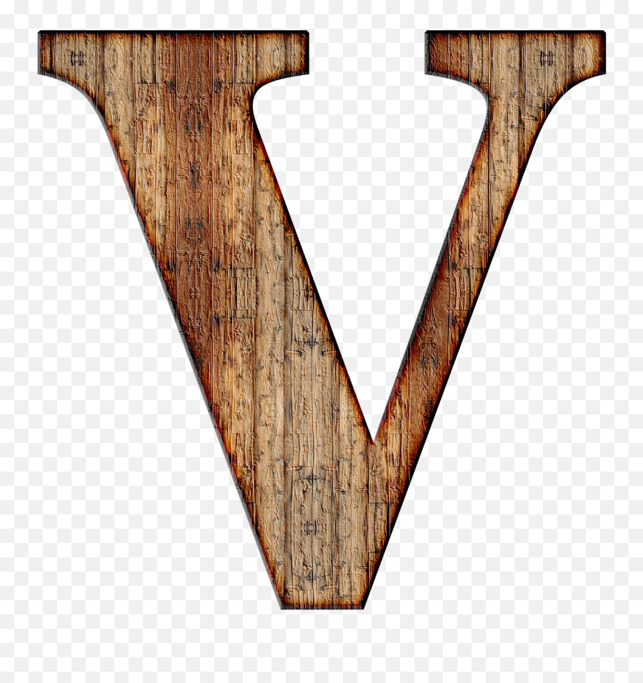 Download Download - Wooden Capital Letter V Emoji,Letter V Logo