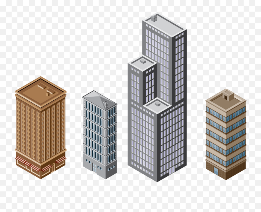 Building Isometric Png Transparent Png - Architecture Emoji,City Buildings Png