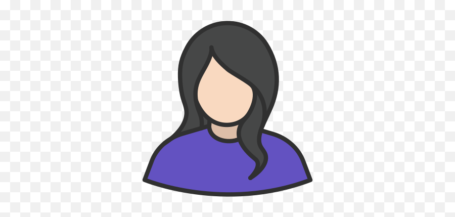 Girl Lady User Woman Icon - Hair Design Emoji,Woman Icon Png