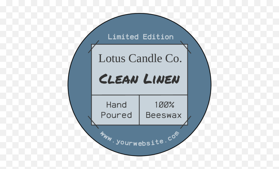Apothecary Candle Product Label - Onlinelabelscom Emoji,Blank Vintage Circle Logo